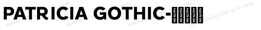PATRICIA GOTHIC字体转换